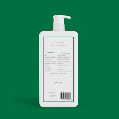 Native Body Wash for Men & Women - Eucalyptus & Mint Sulfate Free with Pump 36 fl oz - Imperfect Container