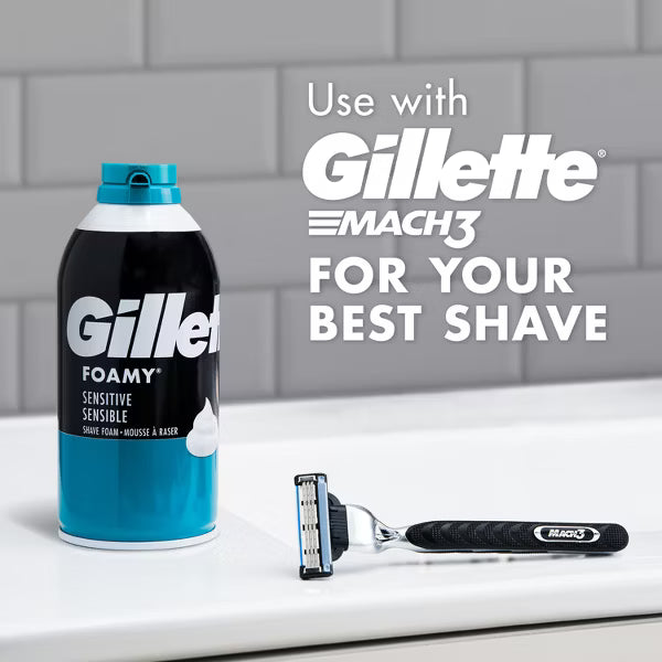GILLETTE Foamy Sensitive Shave Foam - 11 oz