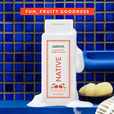 Native Body Wash for Women & Men Limited Edition Jarritos Mandarin 18 fl oz - Imperfect Container