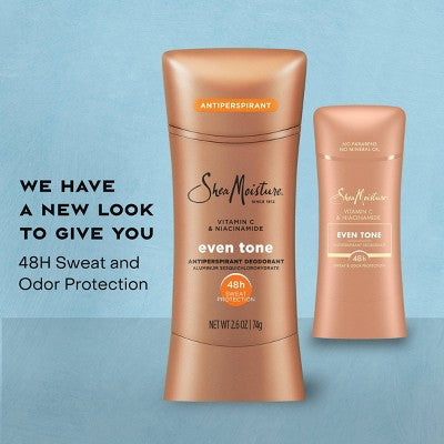 SheaMoisture Even Tone Solid Antiperspirant & Deodorant with Vitamin C & Niacinamide 2.6oz - New