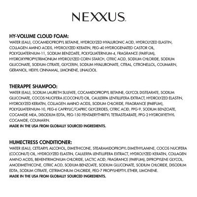 Nexxus Hy-Volume Leave-In Cloud Foam Hair Mousse with Collagen Protein & Hyaluronic Acid 5.5 fl oz - New
