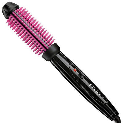 Revlon Pro Collection Heated Silicone Bristle Curl Brush Black 1" - Imperfect Box