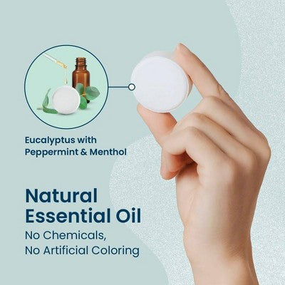 Body Restore Shower Steamers with 100% Natural Essential Oil Eucalyptus & Mint 6ct - New