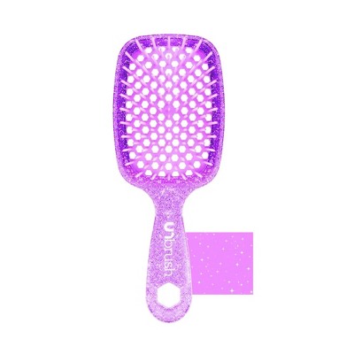 UNbrush Detangler Hair Brush Glitter Amethyst - Imperfect Box