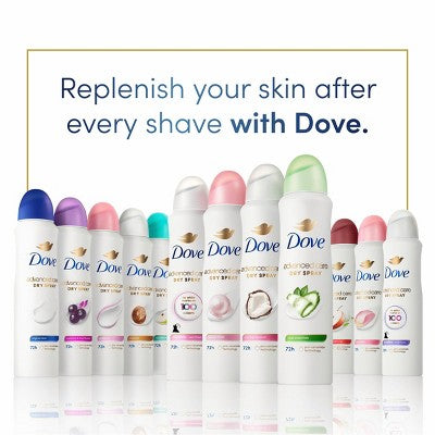 Dove Beauty Advanced Care Cool Essentials 72-Hour Women's Antiperspirant & Deodorant Dry Spray - Imperfect Container