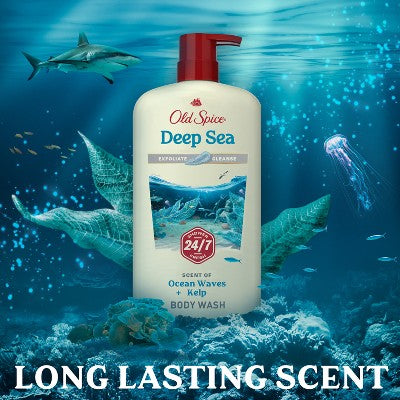 Old Spice Men's Body Wash Deep Cleanse with Deep Sea Minerals 30 fl oz - Imperfect Container