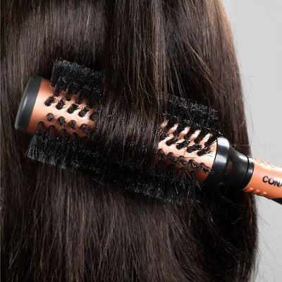 Conair Copper Pro Mixed Boar Bristle Round Hair Brush Medium Barrel All Hair - Imperfect Box