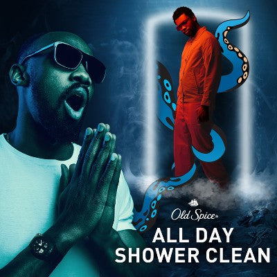 Old Spice Krakenguard Body+Face Wash  Deep Ocean Scent 33.4 fl - New