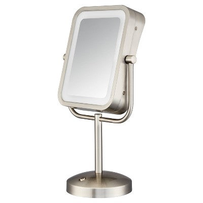 Conair LED Vanity Makeup Mirror Silver - Imperfect Box