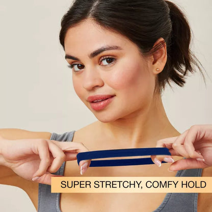 SCUNCI By Conair No Damage Super Comfy Hosiery Elastic Hair Tie Ponytailers (12pcs)