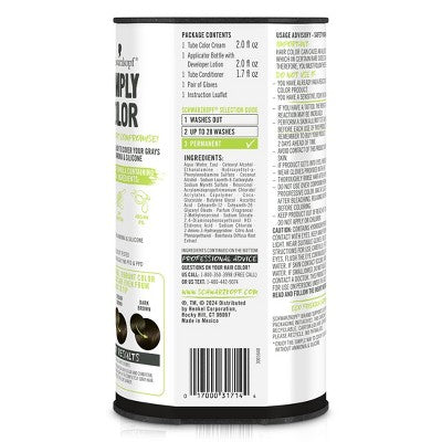 Schwarzkopf Simply Color Hair Color 3.0 Darkest Brown 5.7 fl oz - Imperfect Box