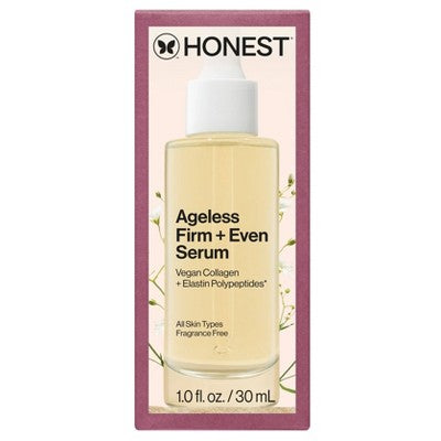 Honest Beauty Ageless Firm and Even Serum with Vegan Collagen and Niacinamide 1.0 fl oz - Imperfect Box