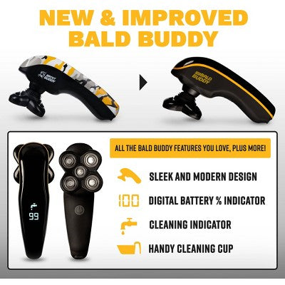 The Cut Buddy Bald Buddy Electric Cordless Head Shaver for Bald Men with Water Resistant Replaceable Head and Ergonomic Handle - Imperfect Box