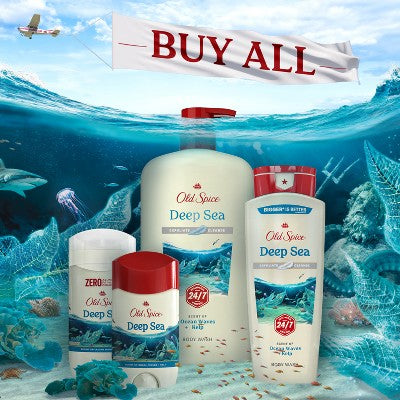 Old Spice Men's Body Wash Deep Cleanse with Deep Sea Minerals 30 fl oz - Imperfect Container