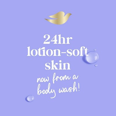 Dove Beauty Anti-Stress Body Wash Pump Blue Chamomile; Oat Milk 24hr Lotion-Soft Skin 30.6 fl oz - Imperfect Container