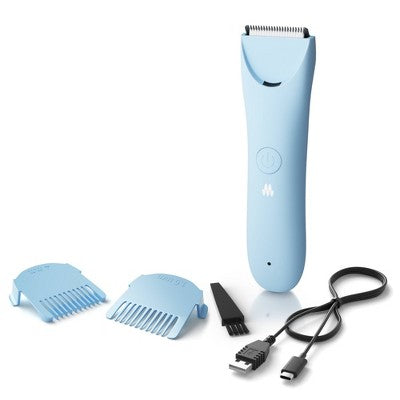 Meridian Slimmer Trimmer, Precision Pubic; Body Hair Trimmer for Women and Men Sky Blue - Imperfect Box