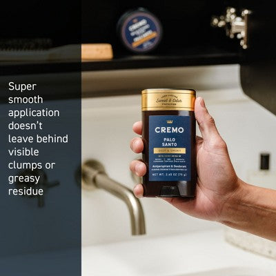 Cremo Solid Antiperspirant Palo Santo 2.65oz - New