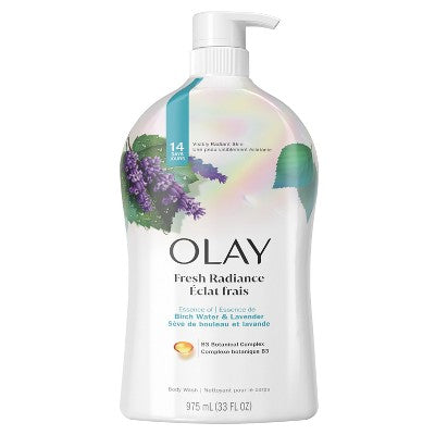 Olay Fresh Outlast Body Wash Birch Water & Lavender 33 fl oz - New