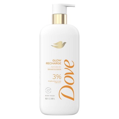 Dove Beauty Serum Body Wash for Women with 3% Brightening Serum + Vitamin C Glow Recharge  18.5 fl oz - Imperfect Container