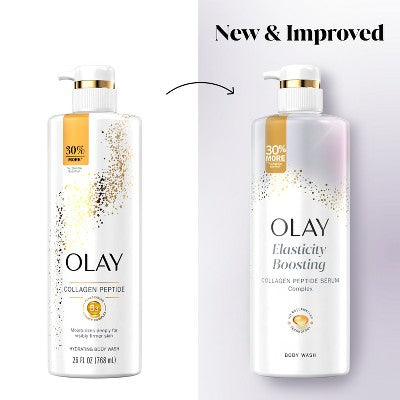 Olay Cleansing  Firming Body Wash with Vitamin B3 and Collagen Scented 26 fl oz - Imperfect Container