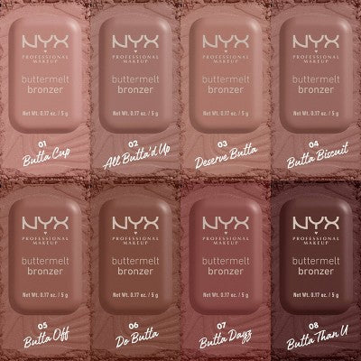 NYX Professional Makeup Buttermelt Bronzer 07 Butta Dayz (Deep Rich Warm Red) 0.17oz - New