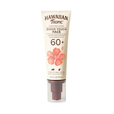 Hawaiian Tropic Sheer Touch Face Lotion SPF 60+ 2.5 fl oz - Imperfect Container