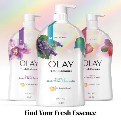 Olay Fresh Outlast Body Wash Birch Water & Lavender 33 fl oz - New