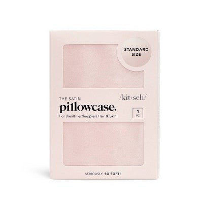 Kitsch Satin Pillowcase Pink - Imperfect Box