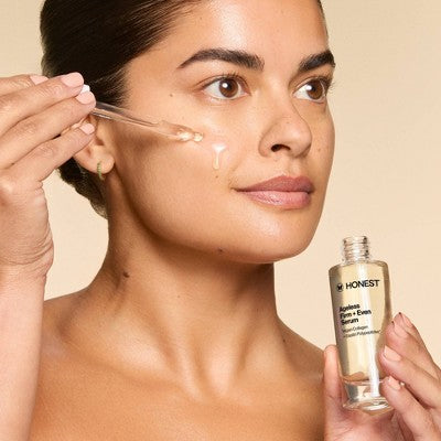 Honest Beauty Ageless Firm and Even Serum with Vegan Collagen and Niacinamide 1.0 fl oz - Imperfect Box