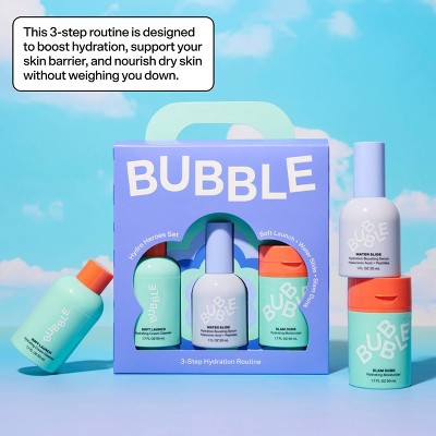 Bubble Skincare Hydro Heroes 3-Step Hydration Routine Kit - Imperfect Box