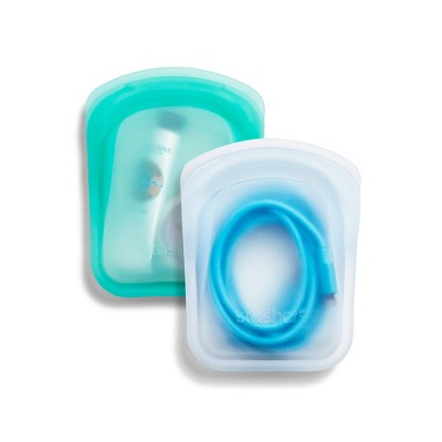 Stasher Reusable Silicone Travel Accessories Bag Set 2pk - Imperfect Box