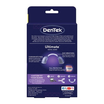DenTek Ultimate Dental Guard For Nighttime Teeth Grinding with SmartFit Tray - Imperfect Box