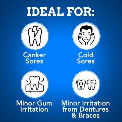 Orajel 3x Medicated Mouth Sores Gel 0.42oz - New