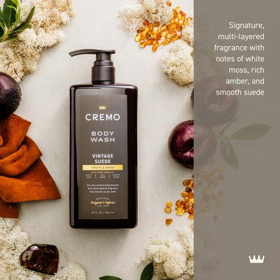 Cremo Vintage Suede Body Wash 32 fl oz - Imperfect Container