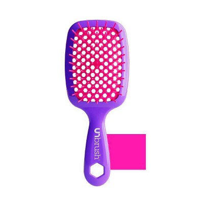 UNbrush Detangler Hair Brush Neon Purple - New