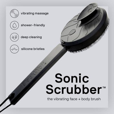 Black Wolf Sonic Scrubber Powered Body and Face Brush - Imperfect Box