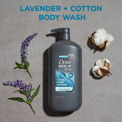Dove Men+Care Clean Comfort Hydrating Body & Face Wash  30 fl oz - New
