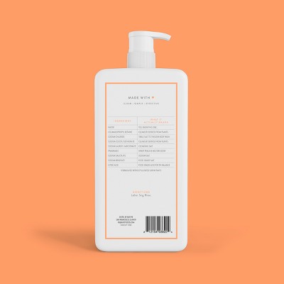 Native Body Wash for Women & Men Sweet Peach & Nectar 36 fl oz - New