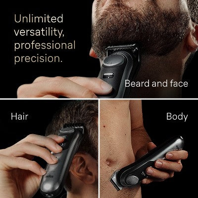Braun Series 7 AiO7440 Rechargeable 12-in-1 Body, Beard & Hair Trimmer - Imperfect Box