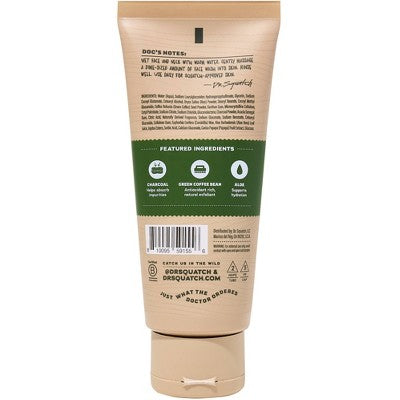 DR. SQUATCH Men's Natural Face Wash Pine Tar 4oz - New