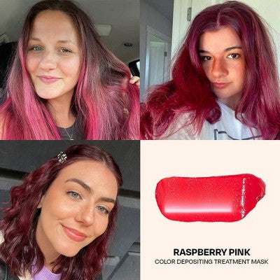 Overtone Raspberry Pink Hair Mask Semi-Permanent Hair Dye & Color Conditioner - New