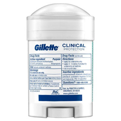 Gillette Clinical Soft Invisible Solid Ultimate Fresh Antiperspirant & Deodorant 2.6oz - New