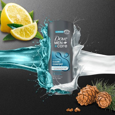 Dove Men+Care Clean Comfort Hydrating Body & Face Wash 18 fl oz - New