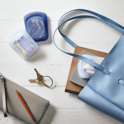 Stasher Reusable Silicone Travel Accessories Bag Set 2pk - Imperfect Box