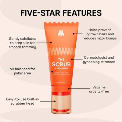 Meridian The Scrub Pre-Trim Exfoliator 6.0 fl oz - New