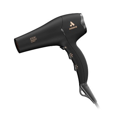 Andis Pro Dry Soft Grip Tourmaline Ionic Ceramic 1875W Hair Dryer Black - New