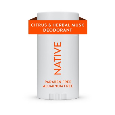 Native Solid Deodorant for Men & Women Citrus & Herbal Musk - Aluminum-Free 2.65oz - New