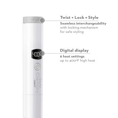 Conair Style Chemistry Triple Barrel Hair Waver Attachment For Use With Style Chemistry Starter Kit Power Handle - Imperfect Box