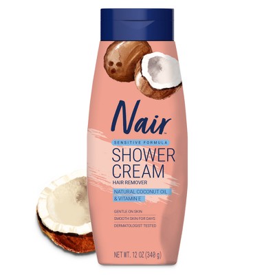 Nair Hair Removal Cream - Coconut Oil 12oz - Imperfect Container