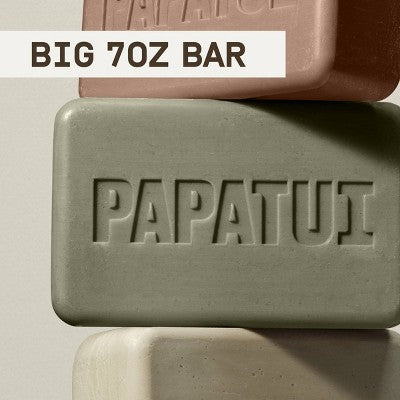 Papatui Enriching Men Bar Soap Sandalwood Suede 7oz - Imperfect Box